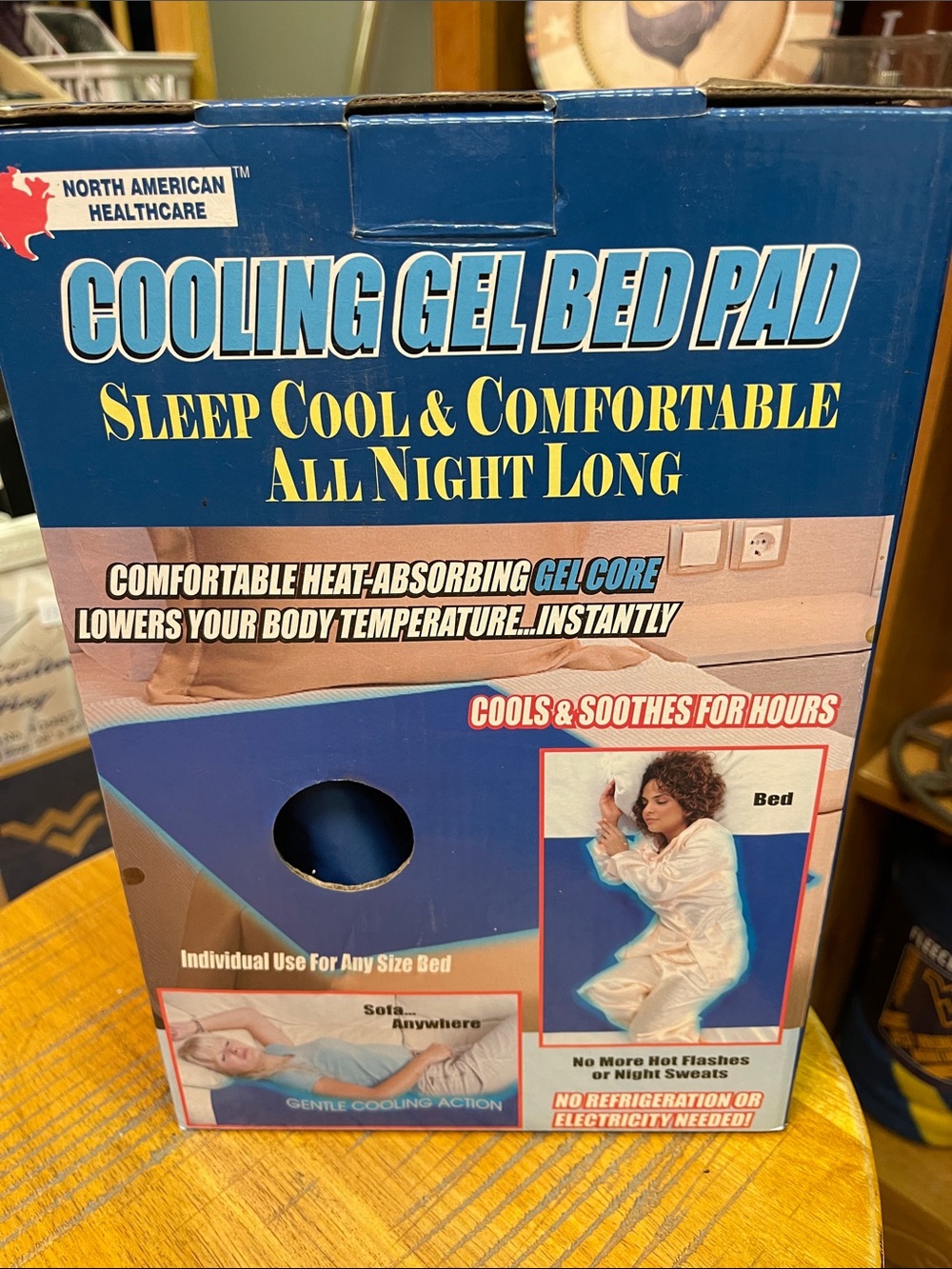 NIB Cooling Gel Bed Pad - Blue